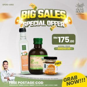 Olivie Plus 30x 250ml + Minyak Kelapa Dara 250ml + FREE Madu Kyrgyzstan 50g