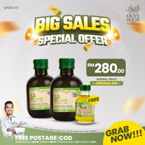 2 Olivie Plus 30x 250ml + FREE Olivie Plus 30x 50ml