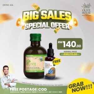 Olivie Plus 30x  250ml + FREE Minyak Habbatus Sauda 50ml