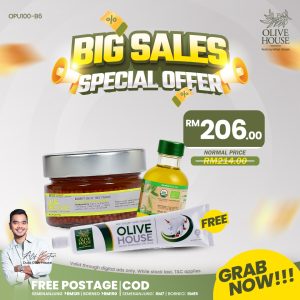 Olivie Power Up 100g + Olivie Plus 30x 50ml + FREE Ubat Gigi Bunga Cengkih